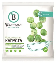 Капуста ПЛАНЕТА ВИТАМИНОВ Брюссельская с/м 400г