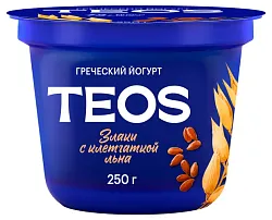 Йогурт САВУШКИН Теос злаки клетчатка льна бзмж 2% 250г