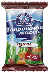 Творожная масса ТОМСКОЕ МОЛОКО с изюмом бзмж 23% 170г