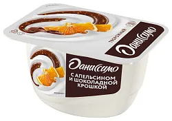 Творожный продукт ДАНИССИМО апельсин шоколадная крошка бзмж 5.8% 130г