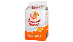 Сметана АЛТАЙСКАЯ БУРЕНКА бзмж 15% 1кг