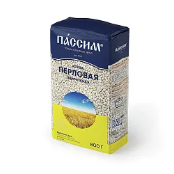 Перловая крупа ПАССИМ Жемчужная м/у 800г