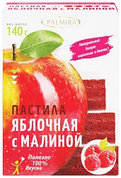 Пастила ПАЛЬМИРА яблочная с малиной 140г