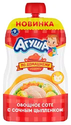 Овощное соте АГУША сочный цыпленок м/у 90г