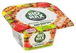 Биойогурт БИО МАКС гранола фисташки клубника бзмж 2.9% 105г