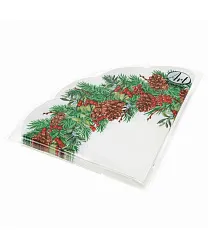 Салфетка БУКЕТ Новогодний венок-3 рондо 3сл 12шт