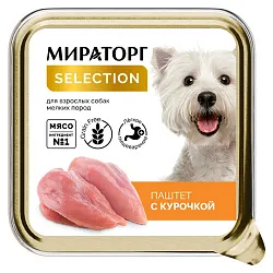 Корм для собак МИРАТОРГ Паштет с курочкой для мелких пород л/у 100г