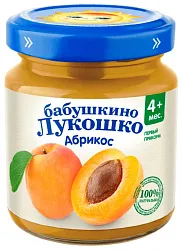 Пюре БАБУШКИНО ЛУКОШКО абрикос ст/б 100г