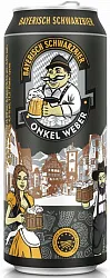 Пиво ОНКЕЛЬ ВЕБЕР Байриш Шварцбир 4.9% ж/б 0.5л