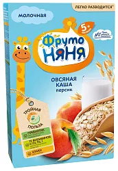 Каша ФРУТОНЯНЯ овсяная персик молочная бзмж п/пак 200г