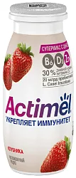 Кисломолочный продукт АКТИМЕЛЬ клубника с цинком бзмж 1.5% 95г