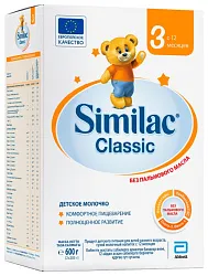 Смесь СИМИЛАК Классик 3 бзмж карт/уп  600г