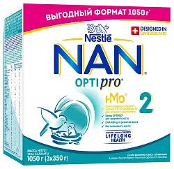 Смесь НАН ОПТИПРО 2 с 6мес карт/уп 1050г