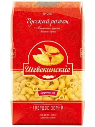 Мак.изделия ШЕБЕКИНСКИЕ Русский рожок №230 м/у 450г