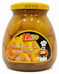 Абрикосы ЛОЗАТО в легком сиропе ст/б 580мл