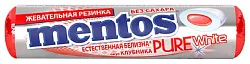 Жевательная резинка МЕНТОС Клубника 15.5г