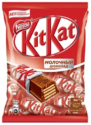 Конфеты КИТ КАТ молочный шоколад с хрустящей вафлей 169г