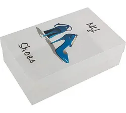 Коробка для хранения РЫЖИЙ КОТ для женской обуви 30*18*10см арт.312169