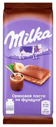Шоколад МИЛКА молочный с добавлением ореховой пасты из фундука 85г