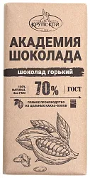 Шоколад АКАДЕМИЯ ШОКОЛАДА горький 70% 85г