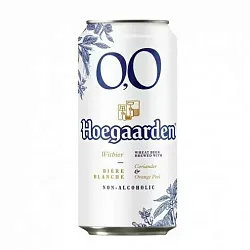 Пивной напиток ХУГАРДЕН нефильтрованный б/а ж/б 0.45л