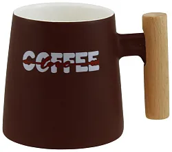 Кружка НАТАМ Кофе цвет шоколад 390мл арт.13380-1