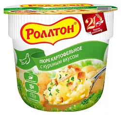 Картофельное пюре б/п РОЛЛТОН куриное 40г