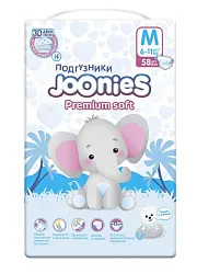 Подгузники ДЖУНИС Премиум Софт М 6-11кг 58шт