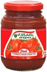 Томатная паста КУБАНЬ ПРОДУКТ ст/б 280г