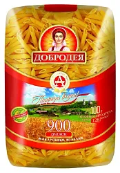 Мак.изделия ДОБРОДЕЯ Перья гладкие м/у 400г