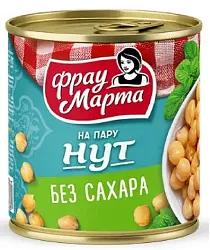 Нут ФРАУ МАРТА без сахара ж/б 310г