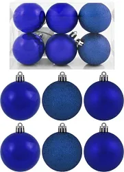 Набор елочных шаров ТАМ-ТАМ синий Д6см 6шт арт.SY2022DG-461-5