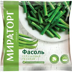 Фасоль МИРАТОРГ стручковая резаная с/м 400г