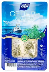 Сельдь БАЛТИЙСКИЙ БЕРЕГ по-царски с укропом филе-кусочки в масле 400г