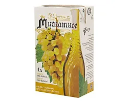 Вино БАХУС Мускатное белое п/сл 10-12% т/пак 1л