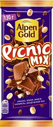 Шоколад АЛЬПЕН ГОЛЬД Пикник микс 130г
