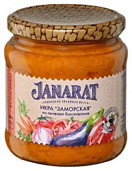 Икра ДЖАНАРАТ Заморская острая из печеных баклажанов ст/б 470г
