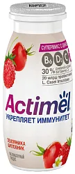 Кисломолочный продукт АКТИМЕЛЬ земляника шиповник с цинком бзмж 1.5% 95г