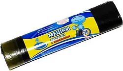 Мешки для мусора СЕЛЕСТА с завязками повышенной прочности 35л 10шт