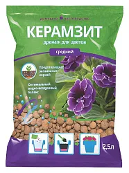 Дренаж БИОМАСТЕР Керамзит средний 2.5л