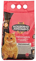 Наполнитель для туалета КОШКИНО ЛУКОШКО Впитывающий 5л