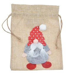 Рождественская сумка НАТАМ Гномик 16*0.5*23см арт.NC23-311