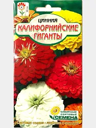 Семена ССС Цинния Калифорнийские гиганты 3г