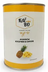 Ананасы КЛЕСТОВО кусочки в сиропе ж/б 580мл