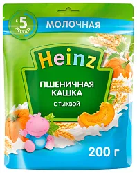 Каша ХАЙНЦ пшеничная тыква молочная бзмж п/пак 200г