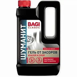 Чистящий гель от засоров БАГИ Классик Шуманит 450мл