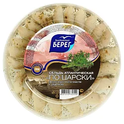 Сельдь БАЛТИЙСКИЙ БЕРЕГ по-царски с укропом филе-кусочки 200г