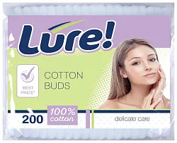 Палочки ватные ЛЮР пэт 200шт