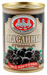 Маслины СКАТЕРТЬ-САМОБРАНКА без косточек ж/б 300г