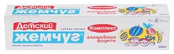 Зубная паста детская НОВЫЙ ЖЕМЧУГ Волшебные фрукты 50мл